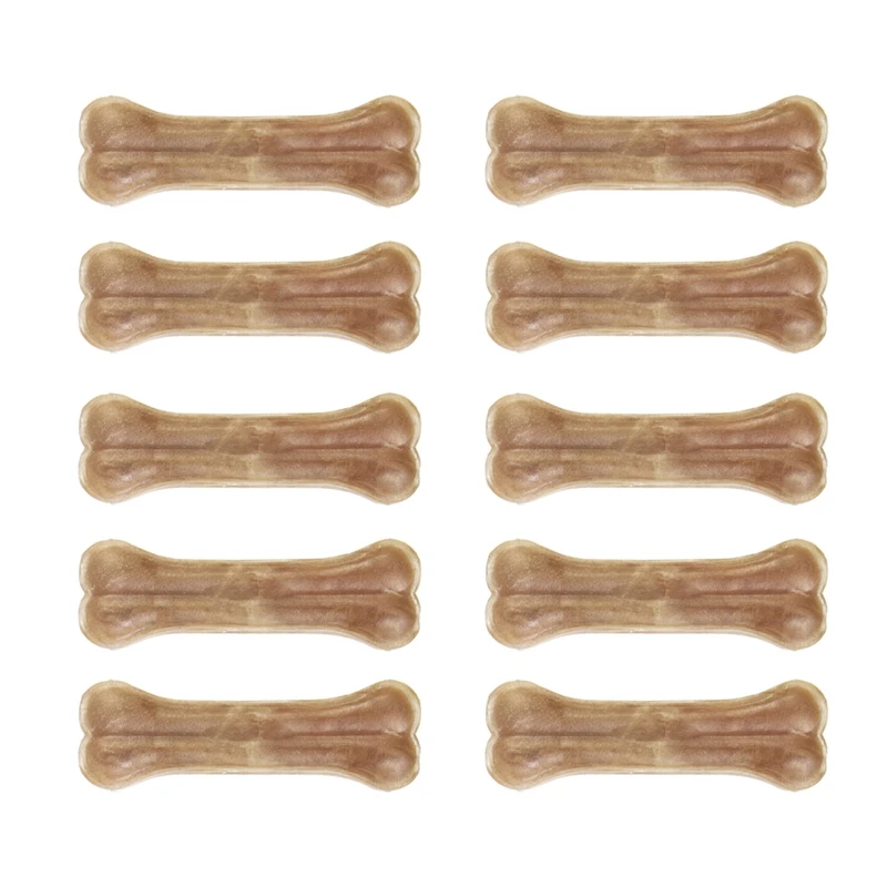  تشویقی سگ طرح استخوان ژلاتینی مدل 5 cm وزن 125 گرم بسته 10 عددی