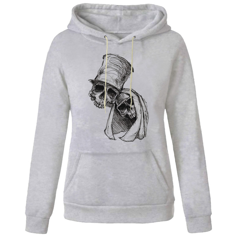 هودی زنانه مدل اسکلت کد AA169