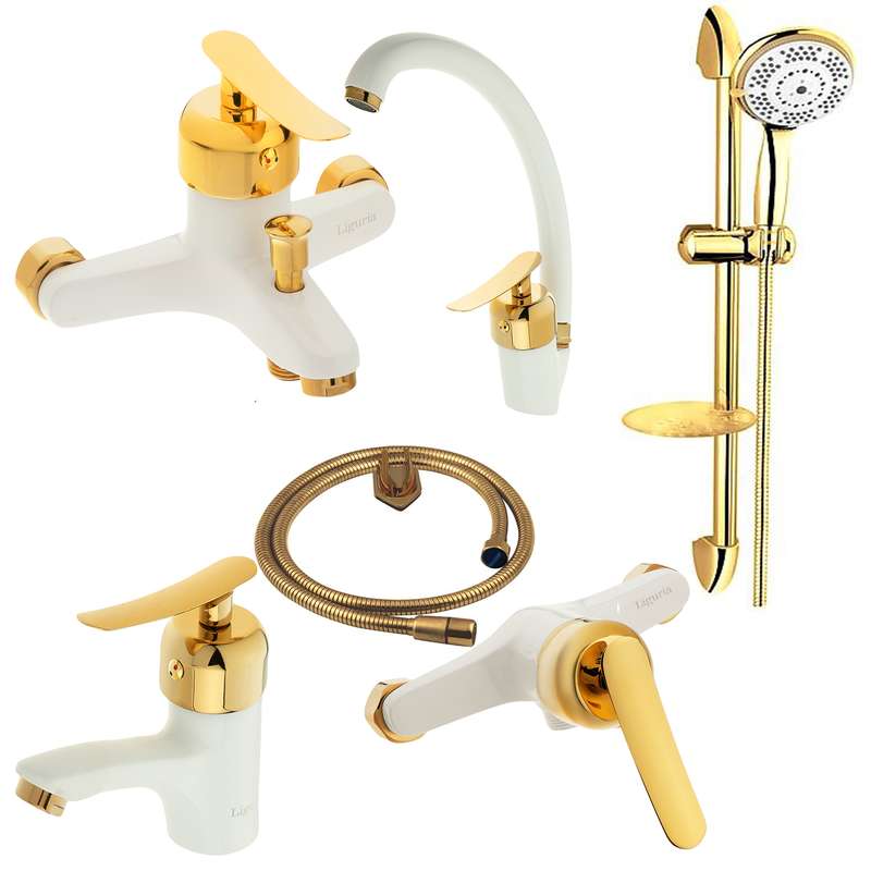 ست شیرآلات لیگوریا مدل 1215 مجموعه 6 عددی