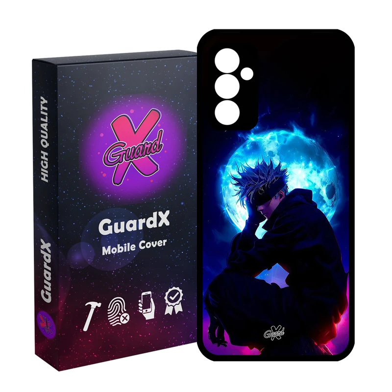 کاور گارد ایکس طرح ساتورو گوجو انیمه مدل Glass10691 مناسب برای گوشی موبایل سامسونگ Galaxy A55 / A55 5G