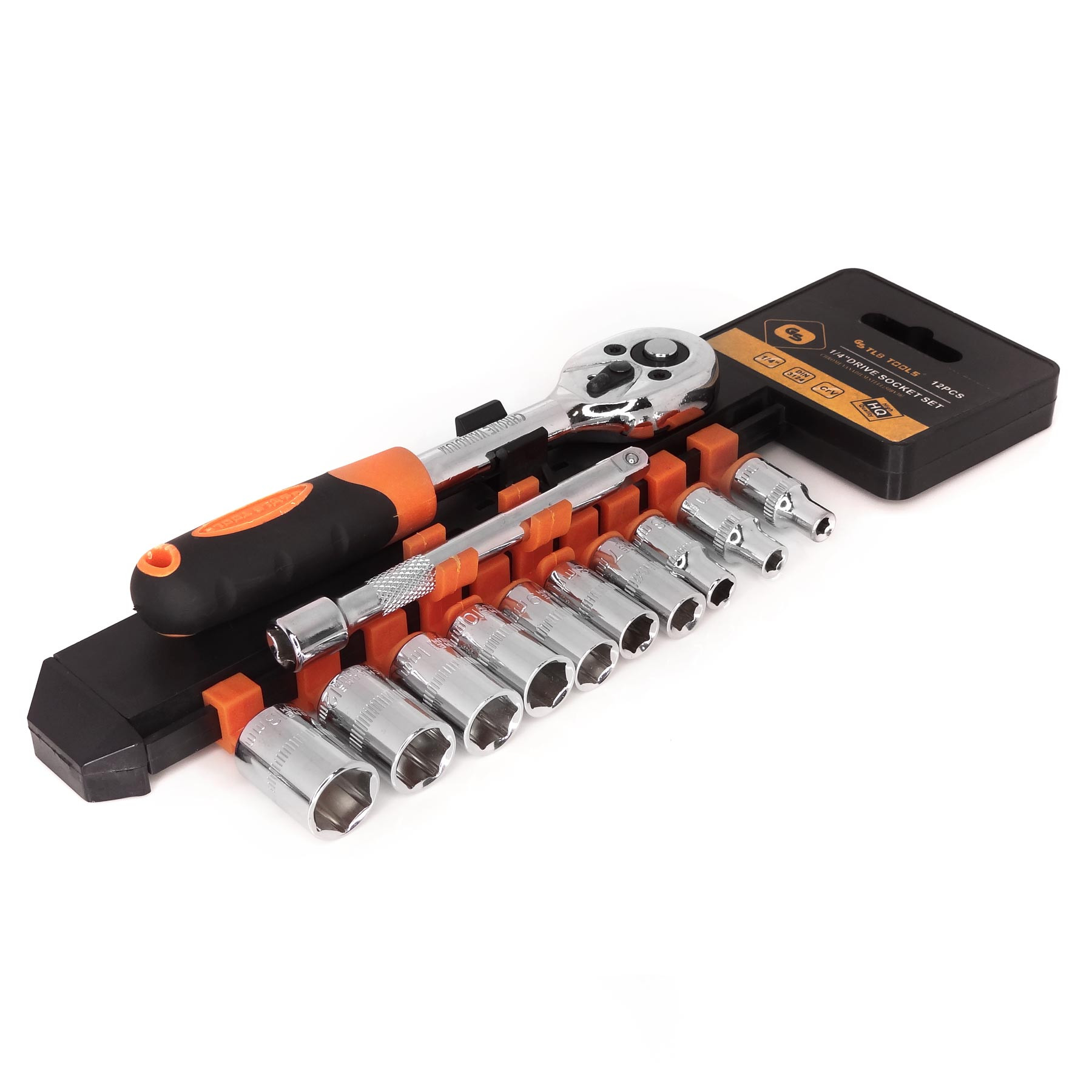 آچار بکس تی ال بی تولز مدل ART-TLB-1/4 سایز  8-13 میلی متر مجموعه 12 عددی