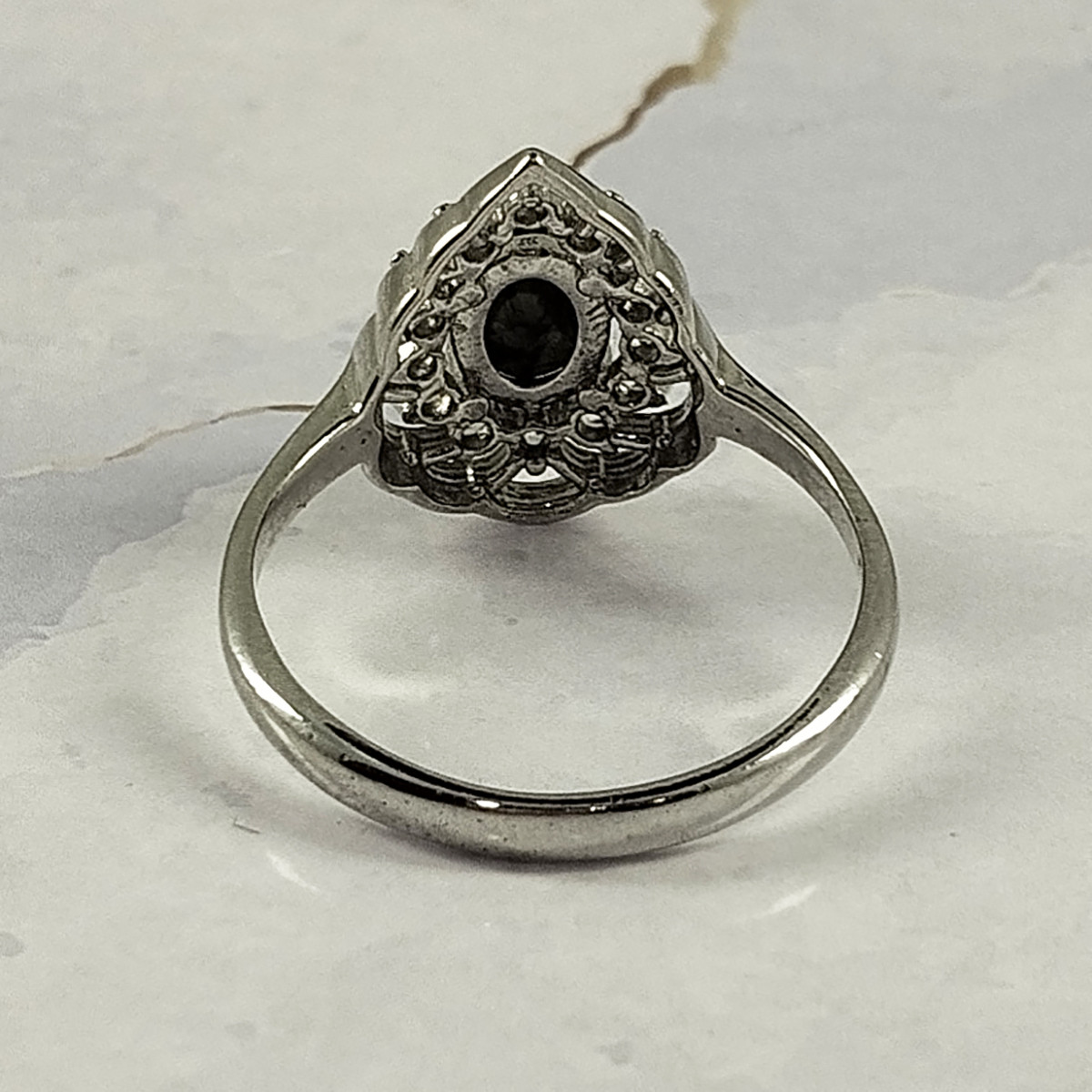 انگشتر نقره زنانه سلین کالا مدل زمرد کد 65