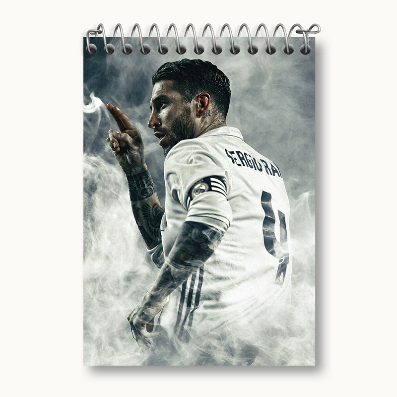 دفتر یادداشت 50 برگ خندالو طرح سرخیو راموس کد N2797