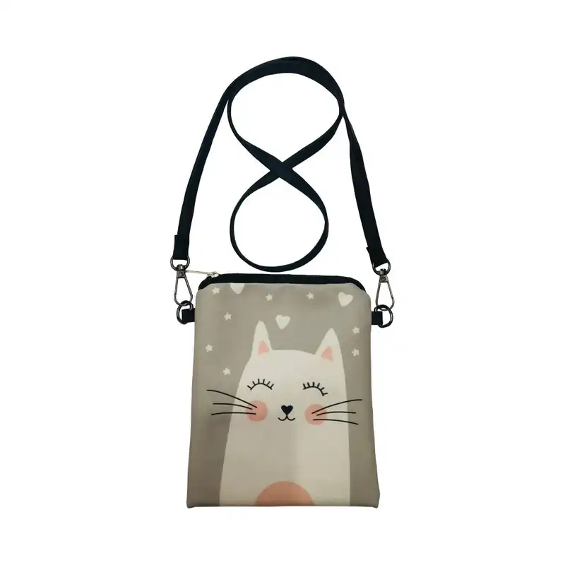 کیف پاسپورتی بچگانه مدل پیاده روی طرح گربه فانتزی 1426