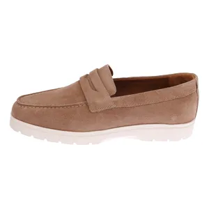 کفش کالج زنانه چرم مشهد مدل J2770-055 رنگ قهوه‌ای روشن