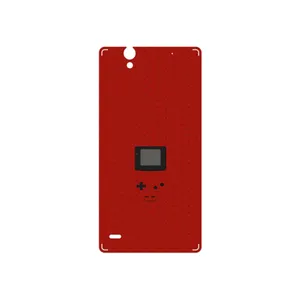 MAHOOT Minimal GameBoy Icon Cover Sticker for Sony Xperia C4