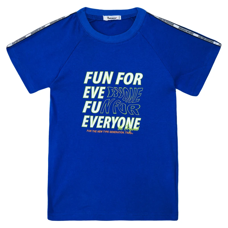 تی شرت آستین کوتاه پسرانه تویین کیدز مدل SEP-MODSAZ0101