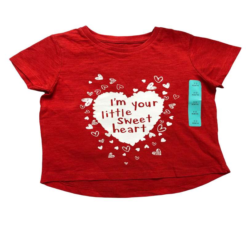 تی شرت آستین کوتاه بچگانه مدل قلب کوثرین کد 645