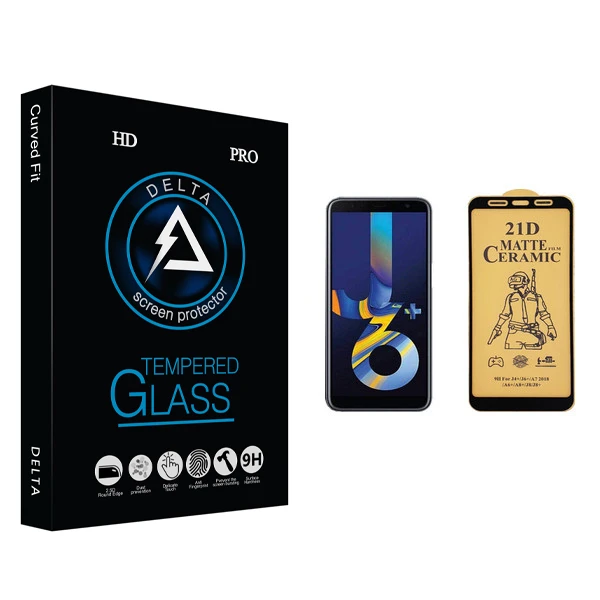 محافظ صفحه نمایش سرامیکی دلتا مدل Fit مناسب برای گوشی موبایل سامسونگ Galaxy J6 Plus