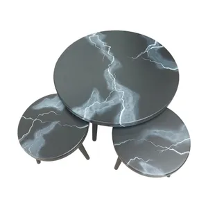 میز پذیرایی مدل گرد sw90 مجموعه 3عددی