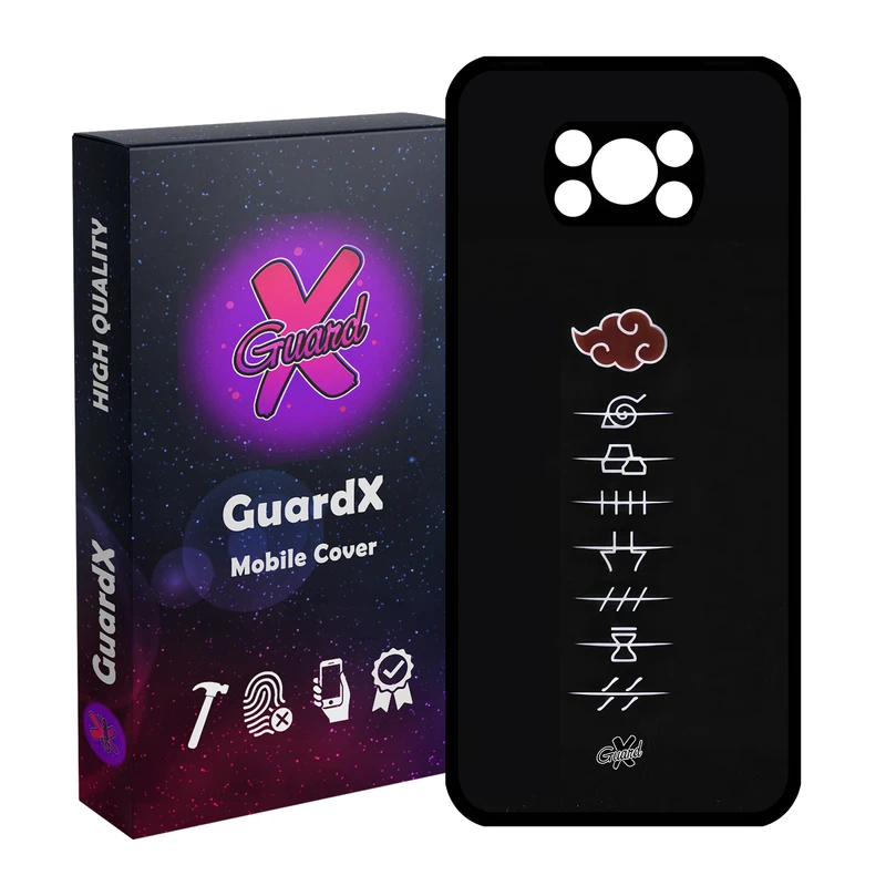 کاور گارد ایکس طرح Naruto Anime مدل Glass10586 مناسب برای گوشی موبایل شیائومی Poco X3 NFC/Poco X3/Poco X3 Pro