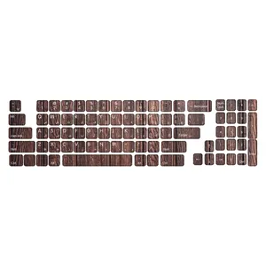 برچسب  حروف فارسی کیبورد طرح چوب  کد ۱۰۱