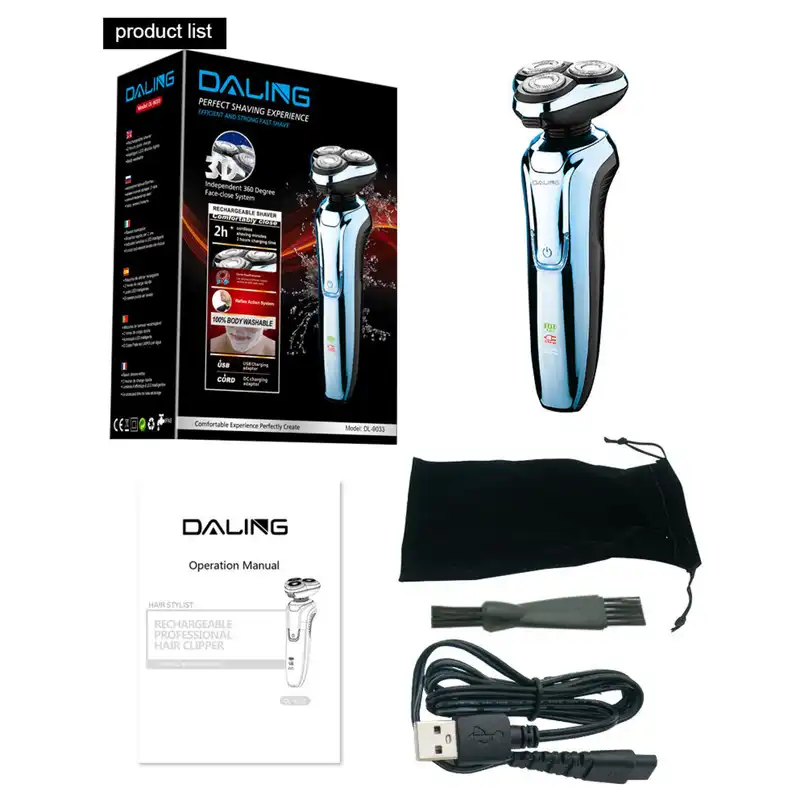 ست ماشین اصلاح موی صورت و بدن شارژی دالینگ مدل dl-9033