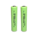 باتری نیم قلمی قابل شارژ سولونیکس مدل Ni-MH 600mAh FLAT مجموعه 2 عددی