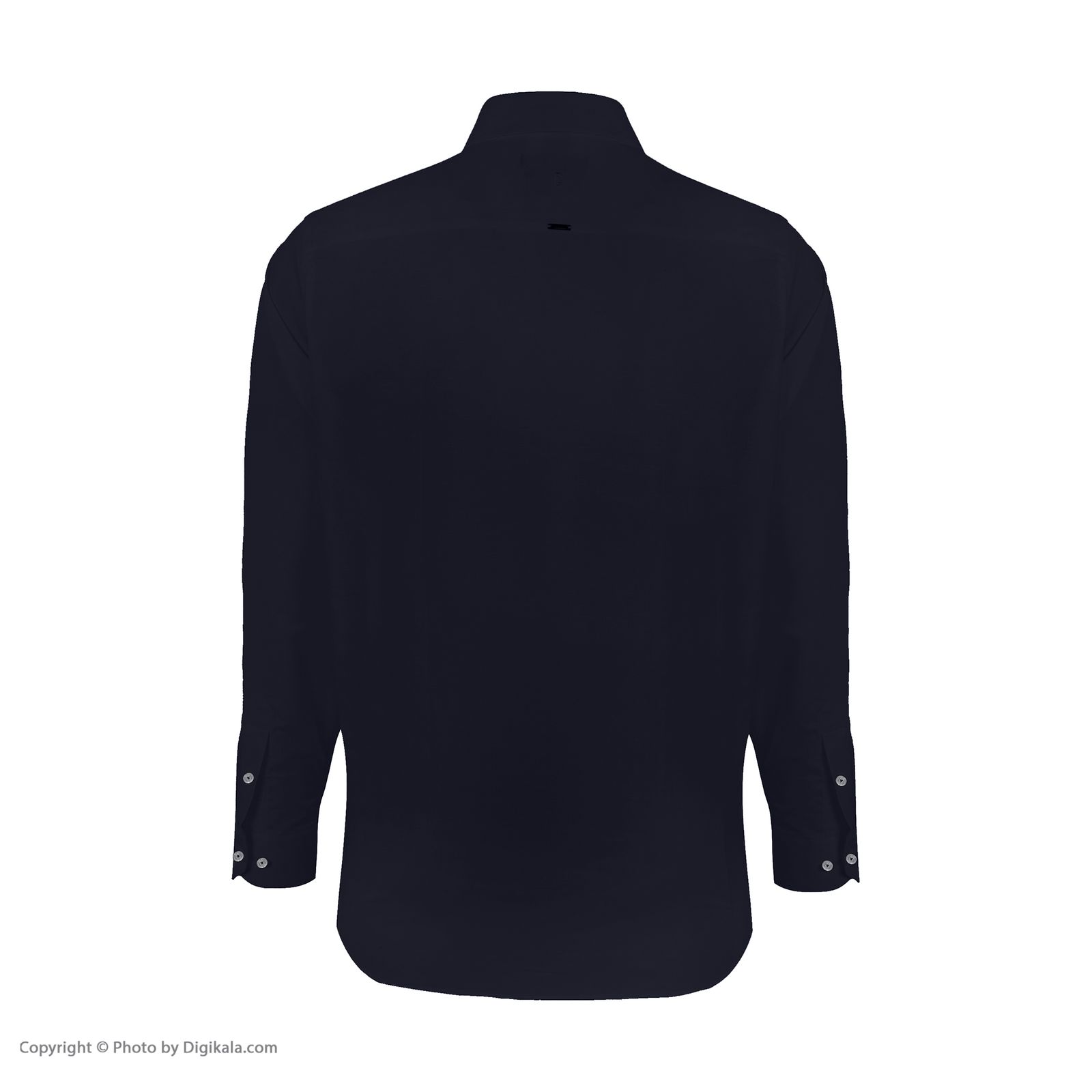 پیراهن آستین بلند مردانه ایکات مدل PST1152320 رنگ سورمه ای -  - 3