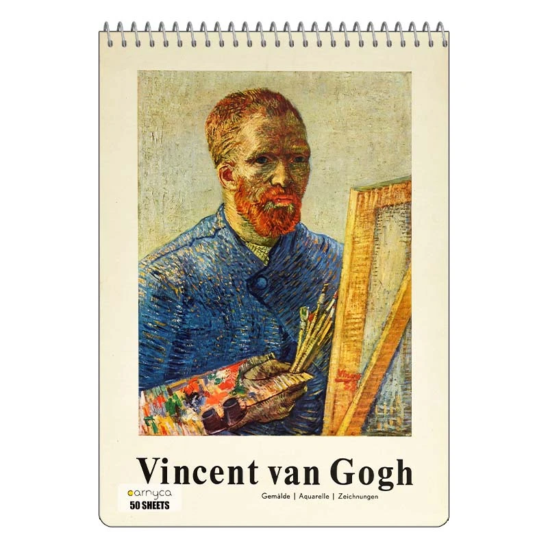 دفتر نقاشی 50 برگ سیمی کارنیکا طرح نقاشی های ون گوگ Van Gogh Paintings کد 84818
