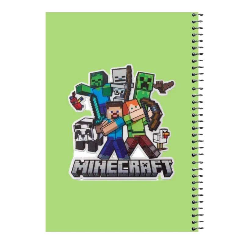 دفتر مشق 80 برگ اس جی مدل ماینکرفت کد۱۰   