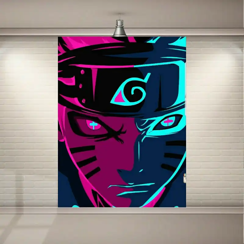 تابلو بوم طرح انیمه ناروتو مدل نئون کد SDB3913