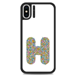 AKAM AMC-WAX-ALPHADOODLEBET-8 Cover For Apple iPhone X/Xs