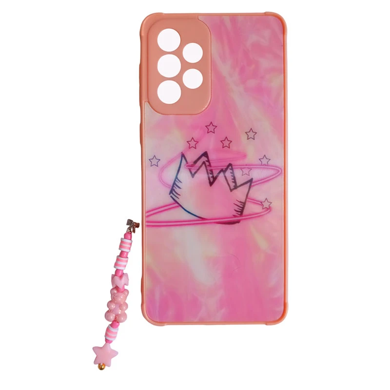 کاور طرح لیزری مدل تاج کد A10178 مناسب برای گوشی موبایل سامسونگ Galaxy A33 / A33 5G به همراه بند آویز