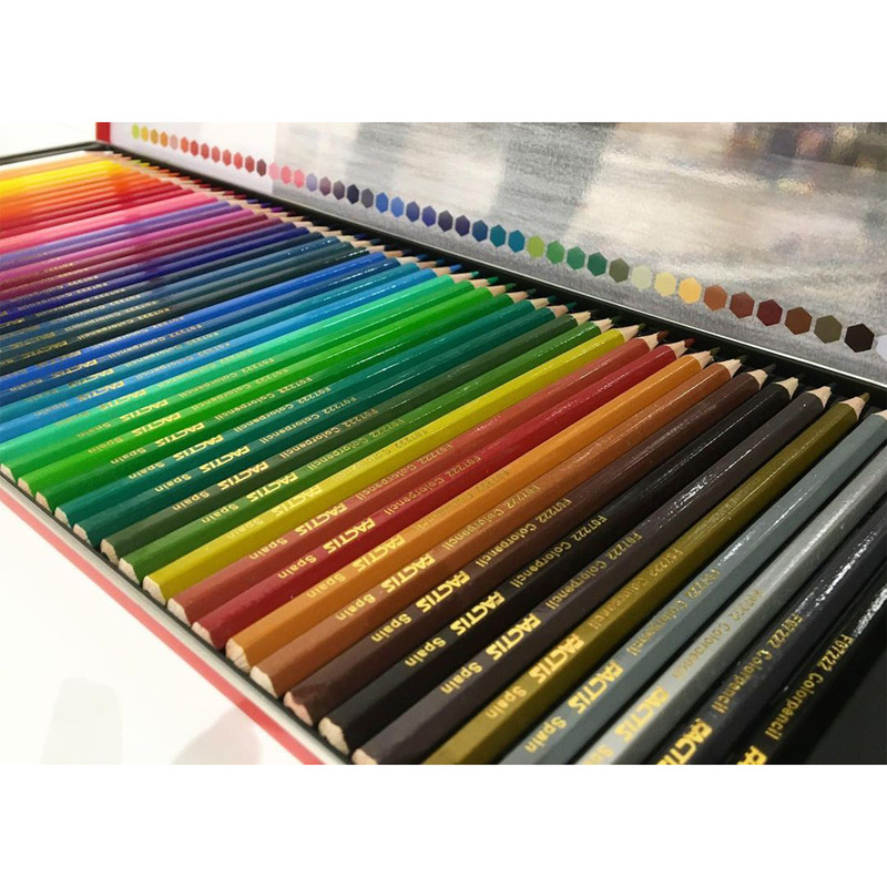 مداد رنگی 50 رنگ فکتیس طرح منظره غروب