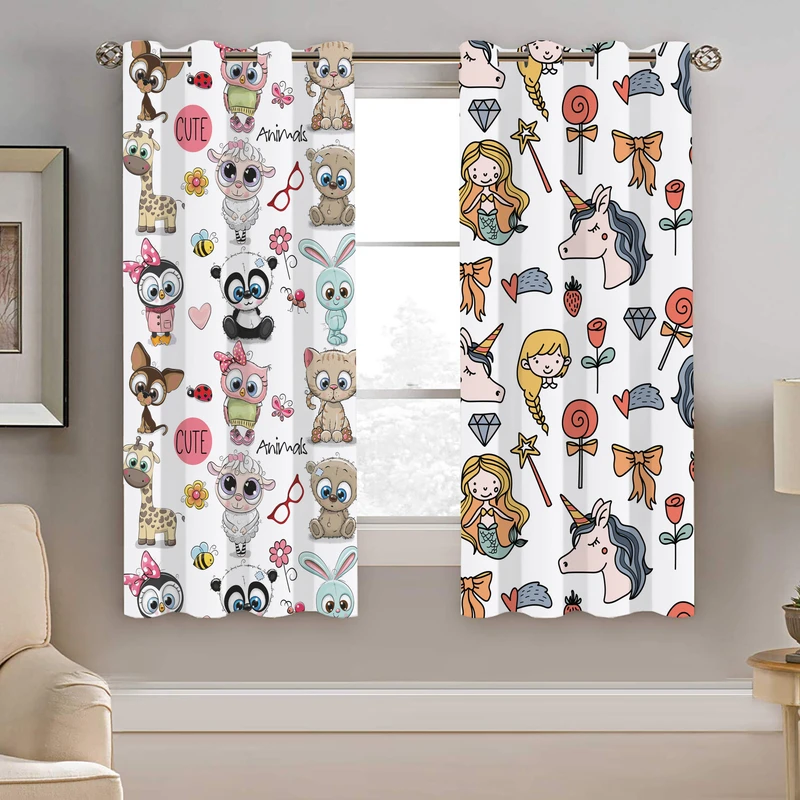 پرده نیروانا طرح کودک مدل مخمل کد 4145 سایز 140×200 سانتی متر