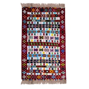 گلیم یک و نیم متری مدل راه راه کد 01