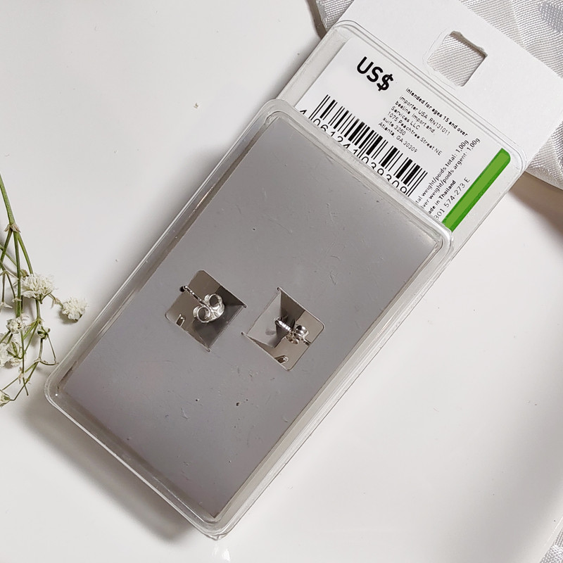 گوشواره نقره زنانه مدل مینیمال 369