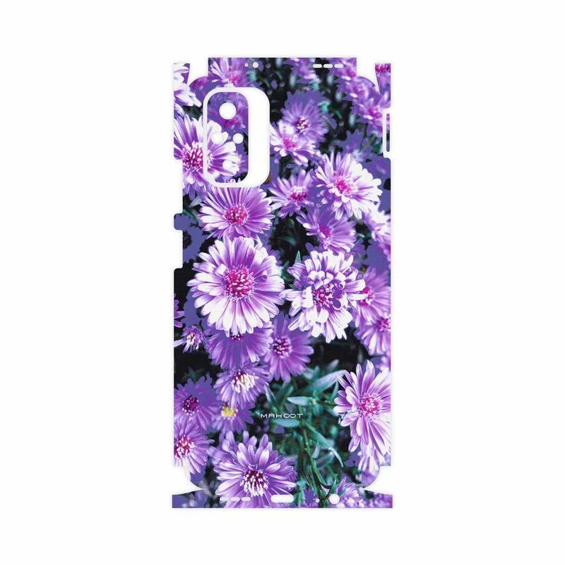 برچسب پوششی ماهوت مدل Purple-Flower-FullSkin مناسب برای گوشی موبایل شیائومی Redmi Note 10s