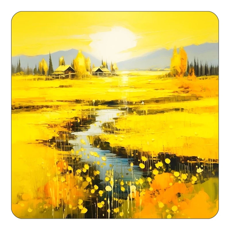 مگنت کاکتی طرح نقاشی رنگ روغن مدل mp72991