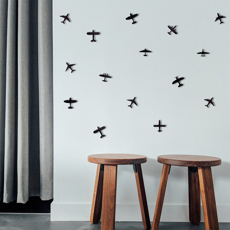 استیکر طرح هواپیما کد 4025 بسته 16 عددی