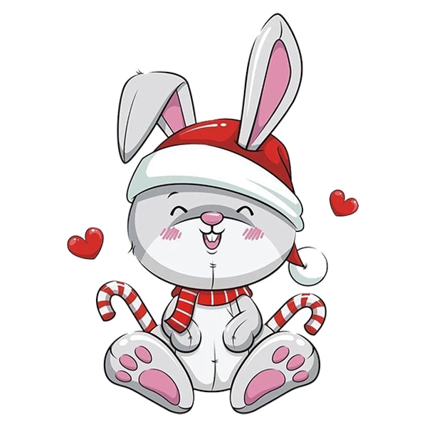  استیکر پارچه و لباس پاد آفرین طرح خرگوشی کد 4633