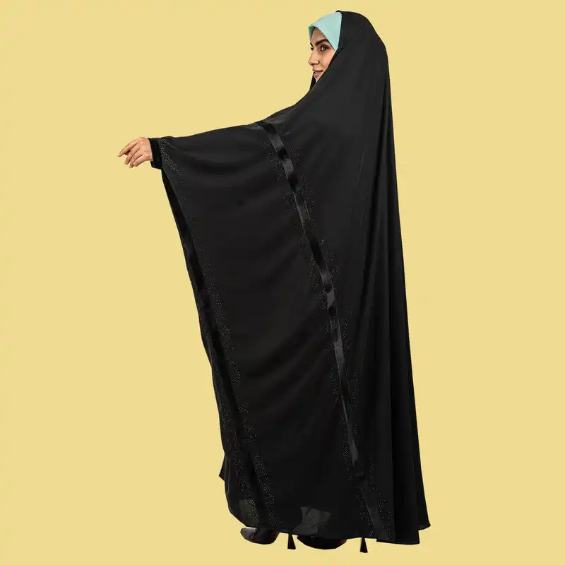 چادر عبایی مدل مخمل لاینی