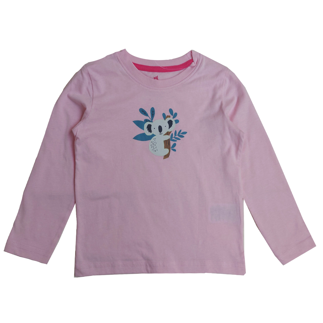 تی شرت آستین بلند دخترانه لوپیلو مدل عروسکی رنگ صورتی