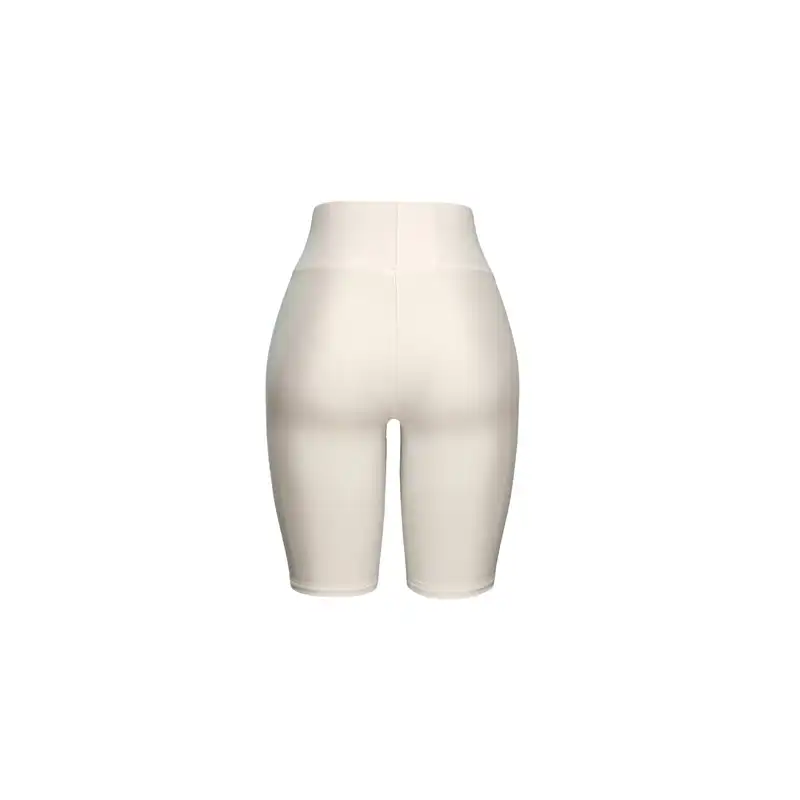 شلوارک ورزشی زنانه رویین تن مدل براق رنگ سفید