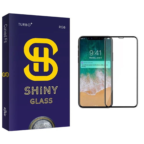 محافظ صفحه نمایش آتوچبو مدل Shiny Glass مناسب برای گوشی موبایل اپل iPhone X