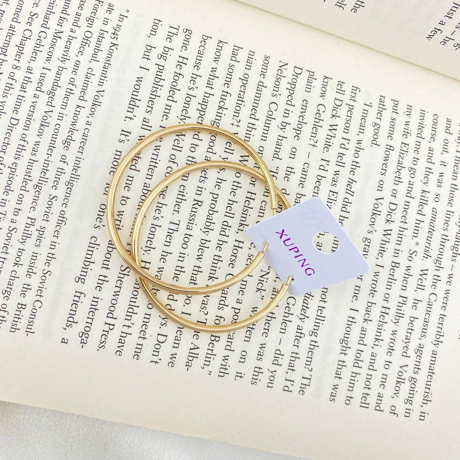 گوشواره زنانه ژوپینگ مدل حلقه کد E4497 - - 3