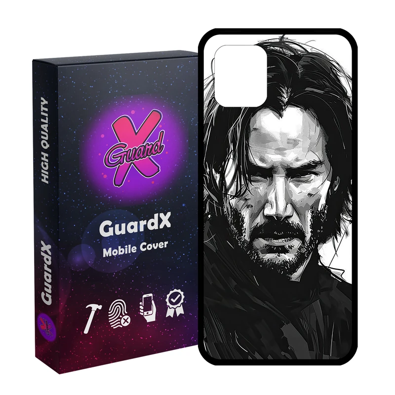 کاور گارد ایکس طرح جان ویک مدل Glass10754 مناسب برای گوشی موبایل سامسونگ Galaxy Note 10 Lite / A81