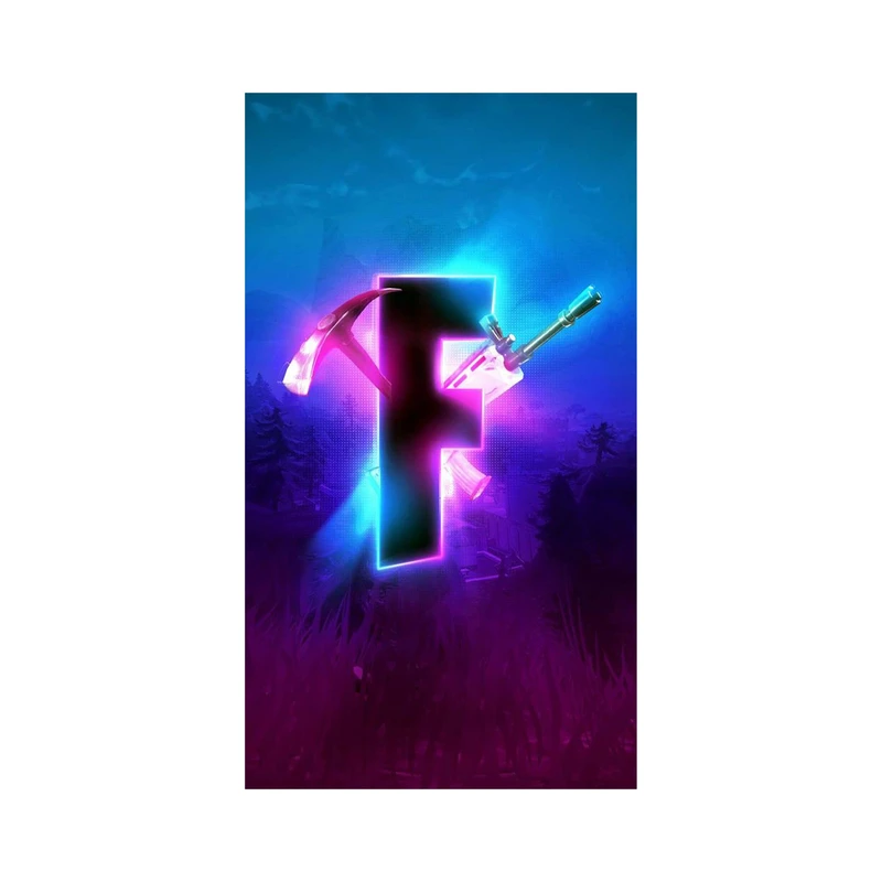 استیکر لپ تاپ و موبایل مدل بازی طرح Fortnite Battle Royale کد 1979