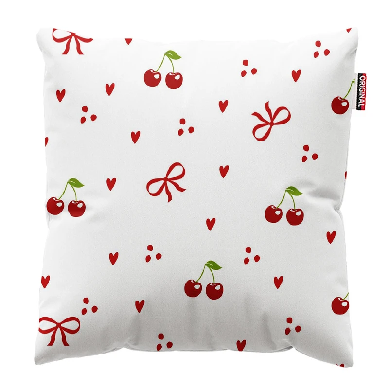 کوسن پاد آفرین طرح میوه و پاپیون کد 1483 سایز 30*30 سانتی متر