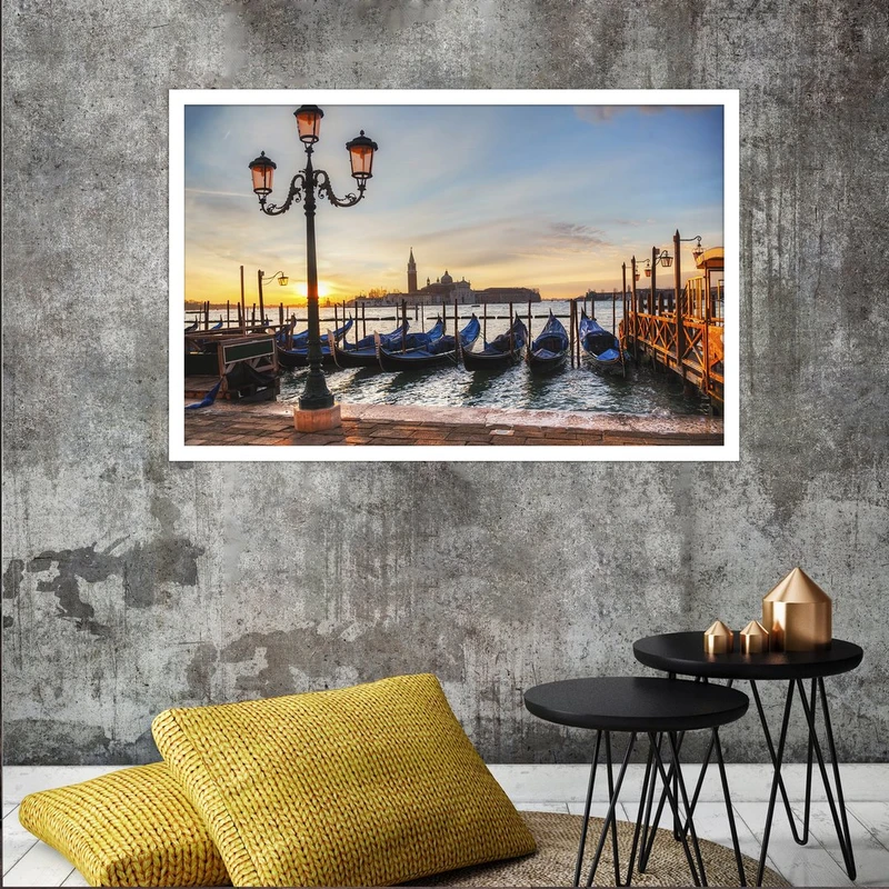تابلو بکلیت طرح منظره شهر ونیز مدل W-S2777