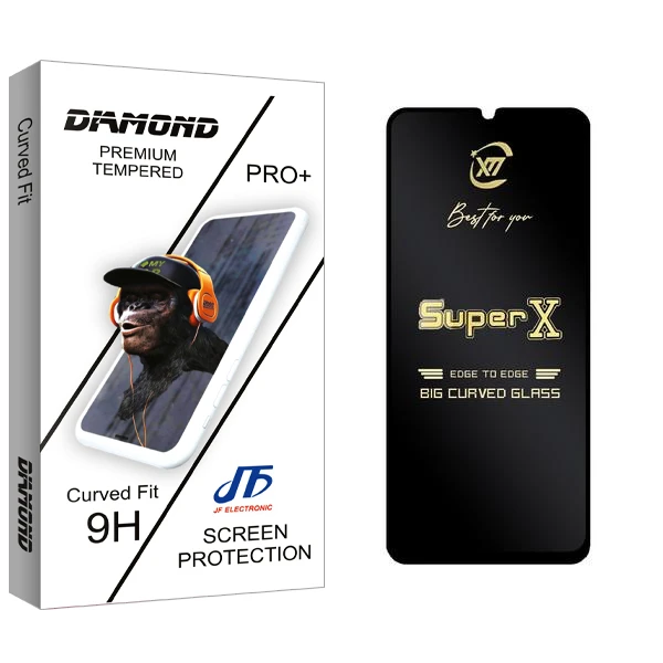 محافظ صفحه نمایش جی اف مدل Diamond SuperX مناسب برای گوشی موبایل سامسونگ Galaxy M22