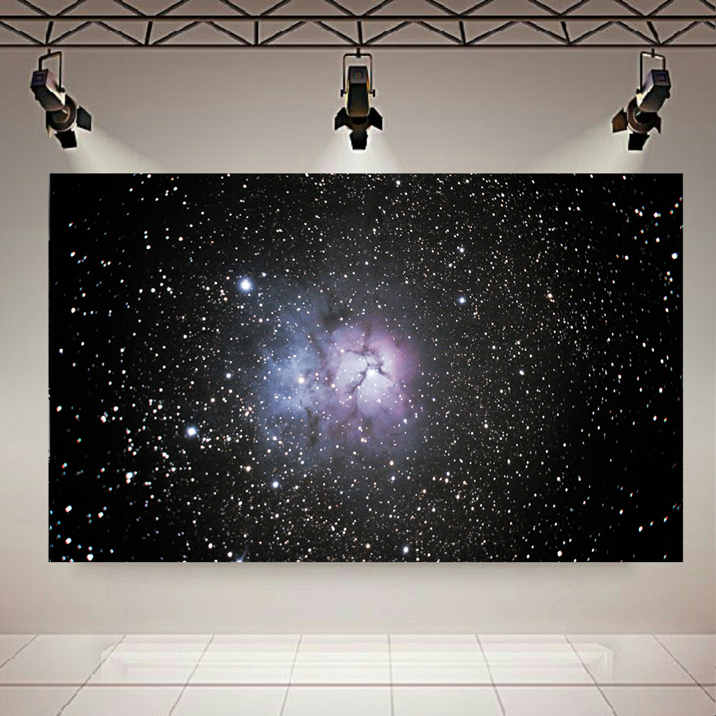 پوستر پارچه ای بلک لایت طرح کهکشان و ستارگان مدل Black nebul کد AR30559