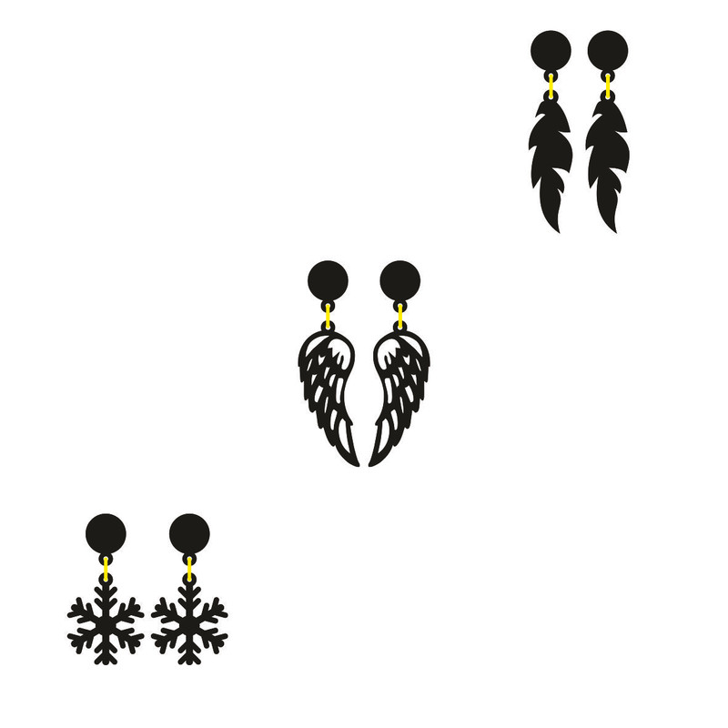 گوشواره دخترانه کد 316 مجموعه 3 عددی