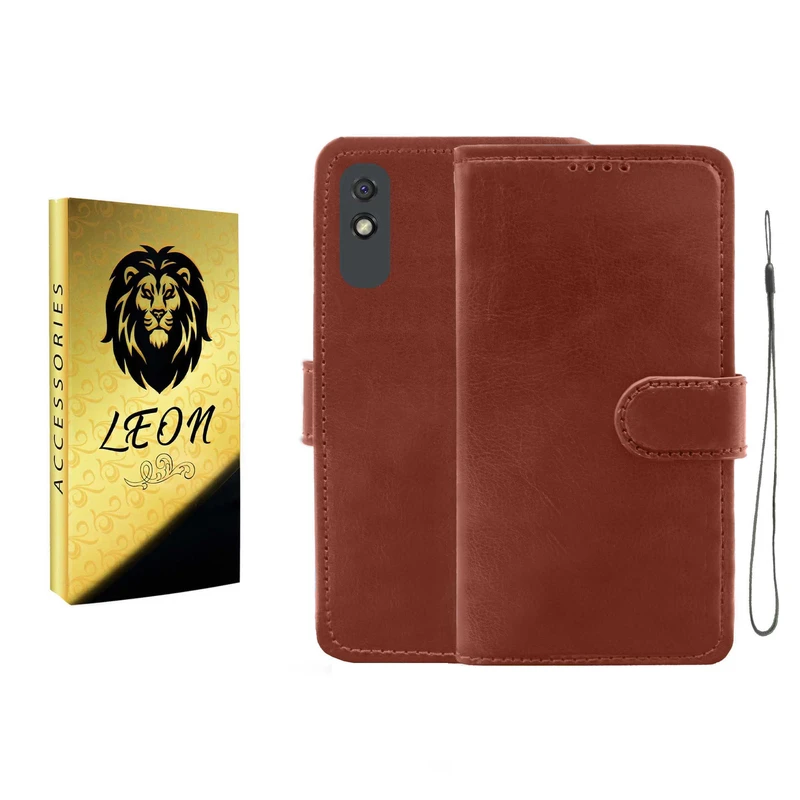 کیف کلاسوری لئون مدل Kif_Oro مناسب برای گوشی موبایل شیائومی Redmi 9A به همراه بند آویز