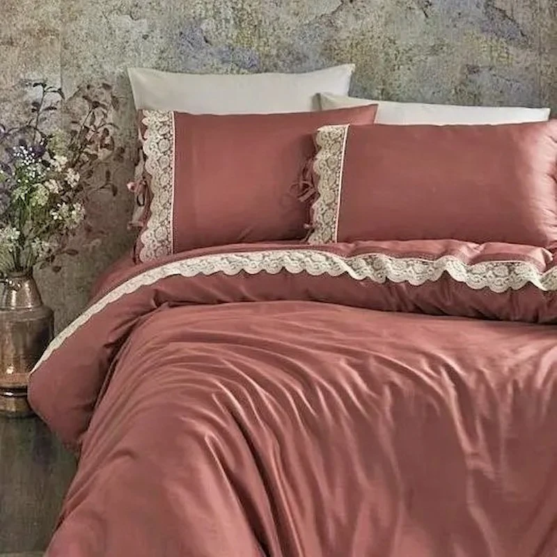 سرویس ملحفه 2 نفر 6 تکه اکوکاتن مدل توگسن کینگ سایز