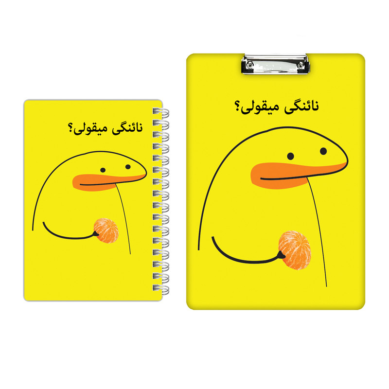 تخته شاسی مدل میقولی کد 2405 سایز A4 به همراه دفتر
