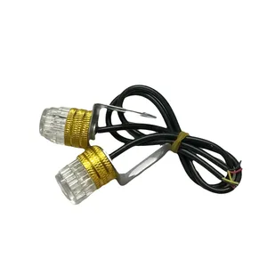 چراغ دیلایت چشمی موتور سیکلت مدل LED ایگل آیس لنز دار  مجموعه 2 عددی