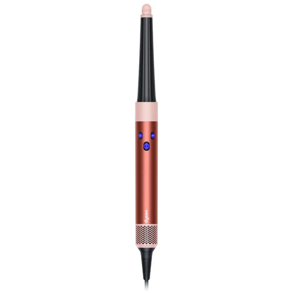 سشوار برس‌دار حالت‌دهنده 1300 وات دایسون مدل Airwrap id HS08، موتور AC، وزن 650 گرم، دارای سری شانه‌دار، سری برس‌دار گرد پهن، خشک‌کن ملایم با ویژگی فرکنندگی، صاف‌کنندگی، حجم‌دهندگی، با قابلیت فناوری تولید یون