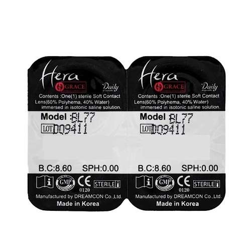 ‎لنز چشم هرا گریس تمیم کانتکت لنز کد 760 رنگ خاکستری تیره دور دار